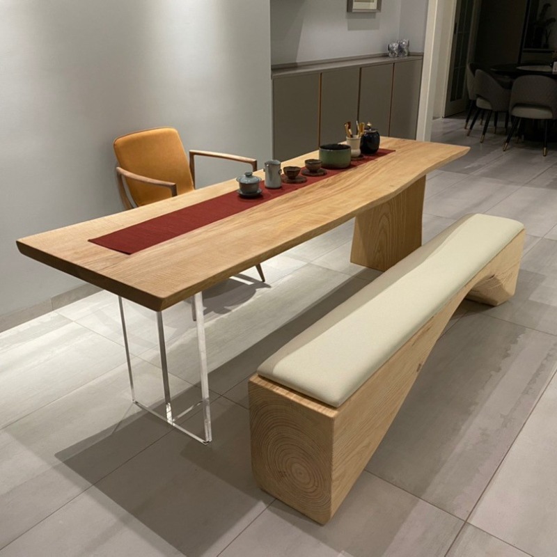 Tables - Nordic Solid Wood Acrylic Floating Table