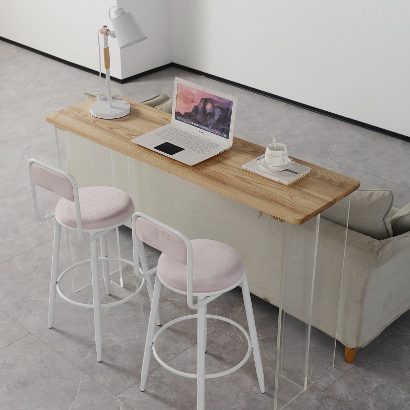 Tables - Nordic Creative Acrylic Solid Wood Bar