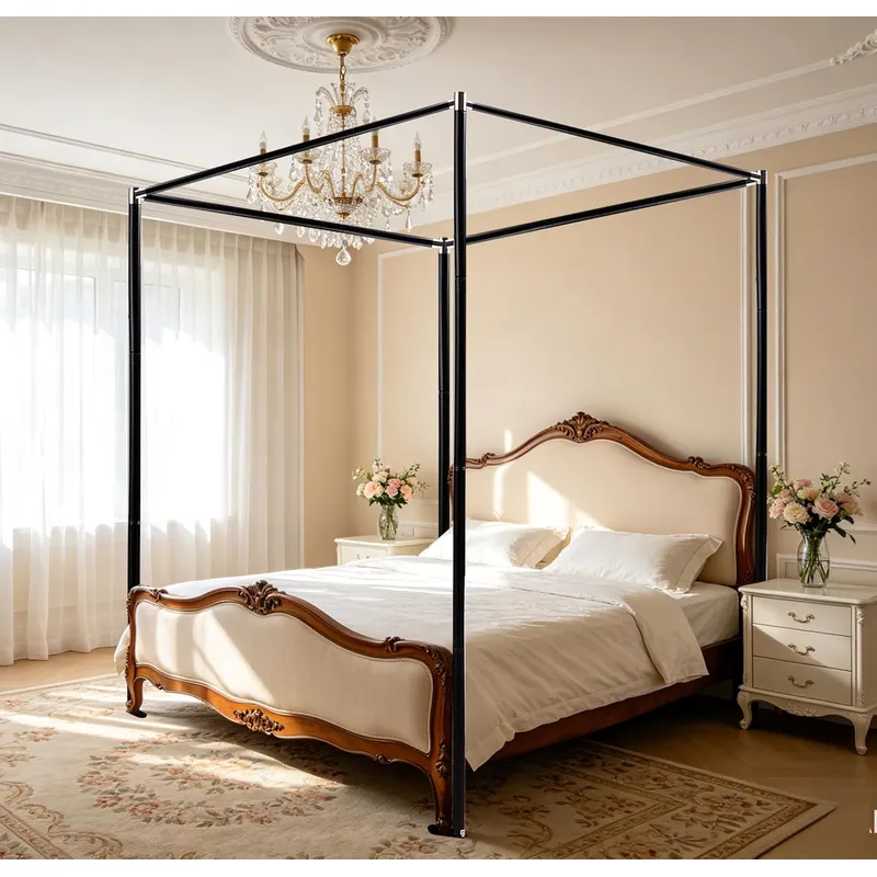 Stainless Steel Canopy Bed Fra - Canopy Bed Frame Metal Queen review and price