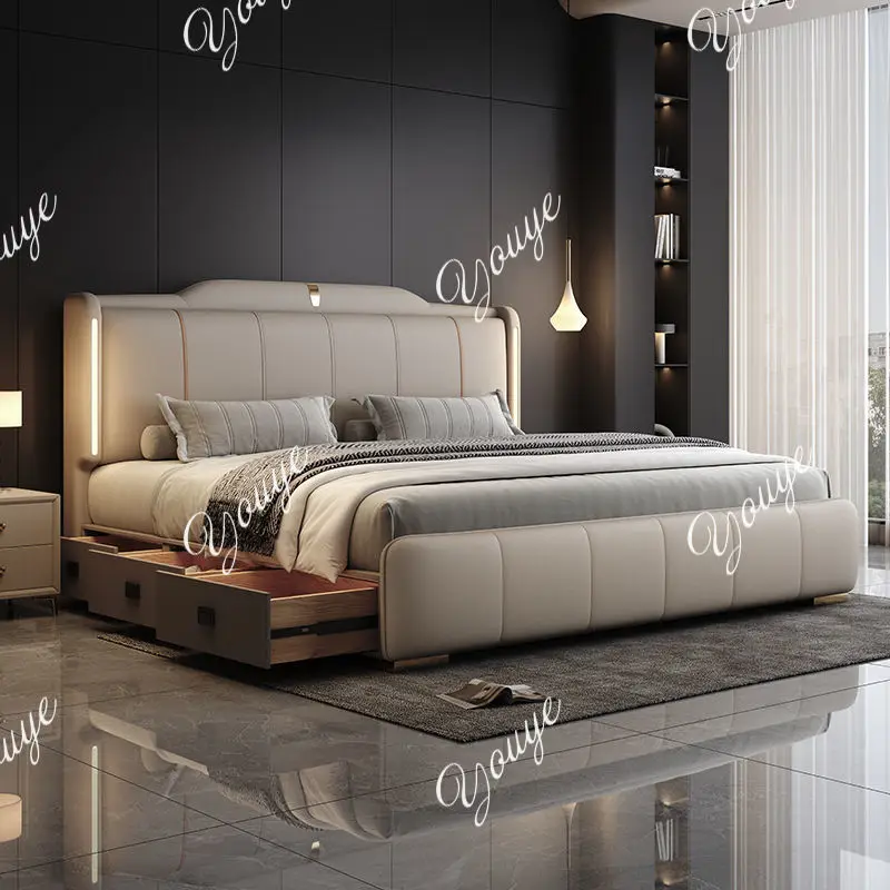 XM 180x200 Cm Double Bed Frame - King Size Bed Frame With Storage Drawers review and price