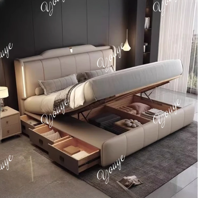 XM 180x200 Cm Double Bed Frame - King Size Bed Frame With Storage Drawers review and price