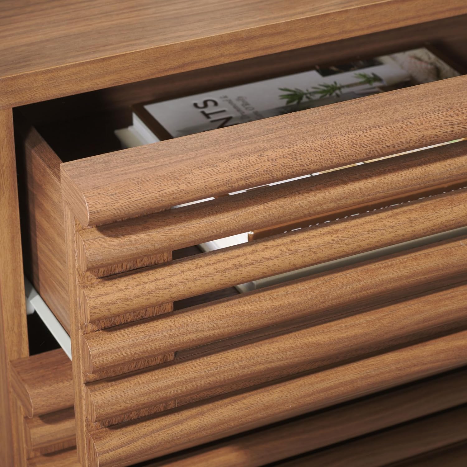 Averi Dark Walnut 2-Drawer Nig - Solid Wood Nightstand 2 Drawers review and price