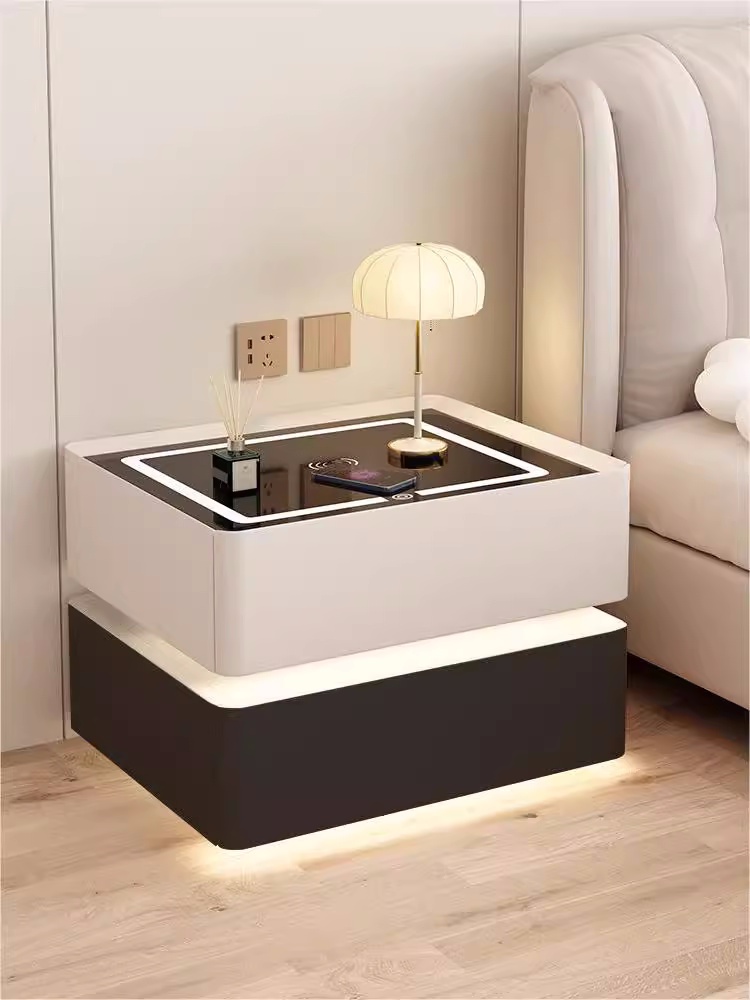 Solid Wood Smart Bedside Table - Solid Wood Nightstand 2 Drawers review and price