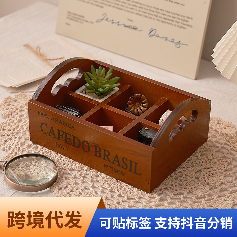 Zakka retro wooden portable si - Storage review and price