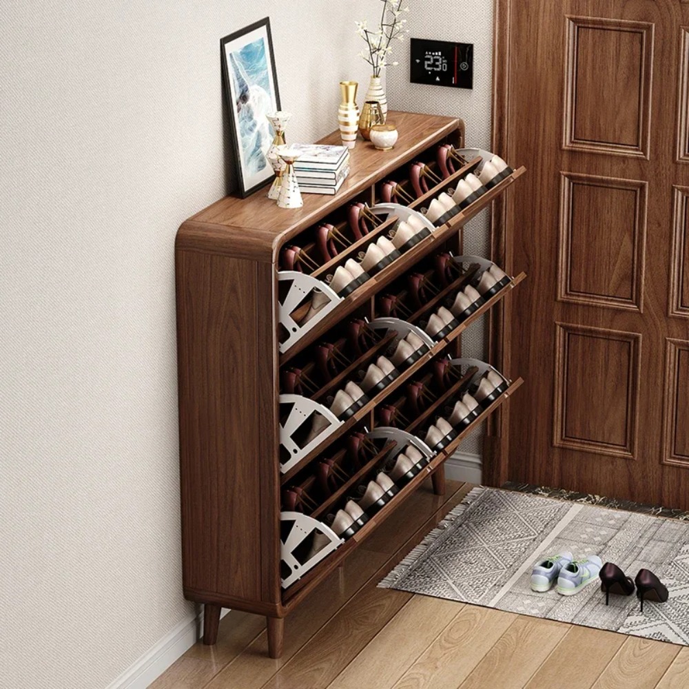 Slim Flip Door Shoe Cabinet Ru - Shoe Rack Cabinet Narrow Entryway review and price