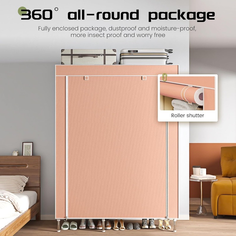 Portable Wardrobe, Freestandin - Wardrobe Closet Portable Fabric Cover review and price
