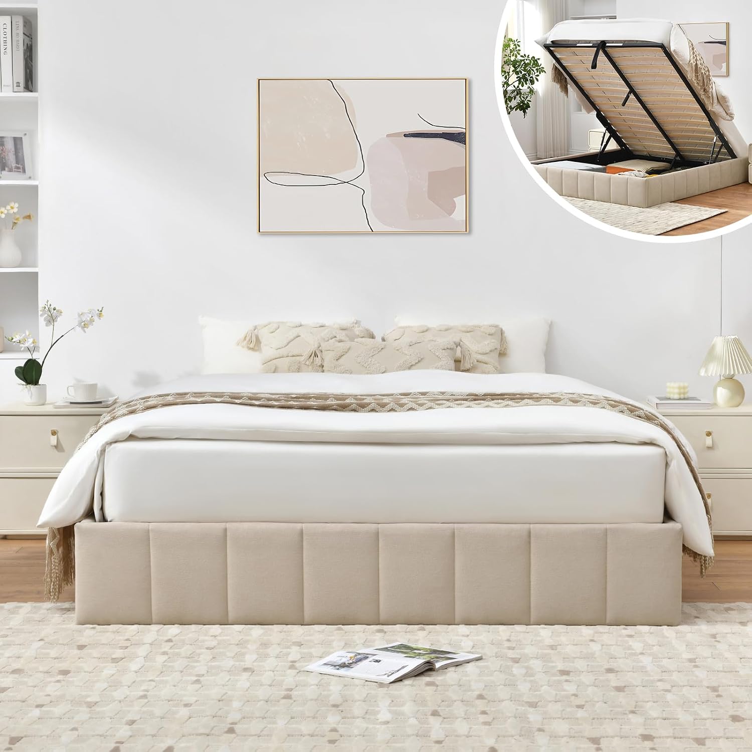 Full Size Lift Up Storage Bed  - Gas Lift Storage Bed Hydraulic review and price