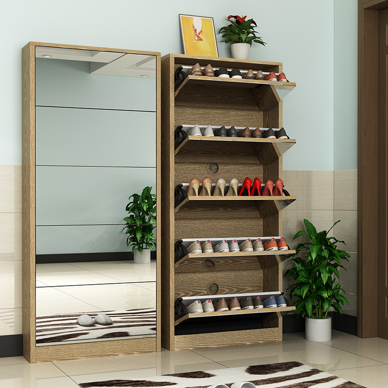 Modern Wooden Shoe Cabinet wit - Shoe Rack Cabinet Narrow Entryway review and price