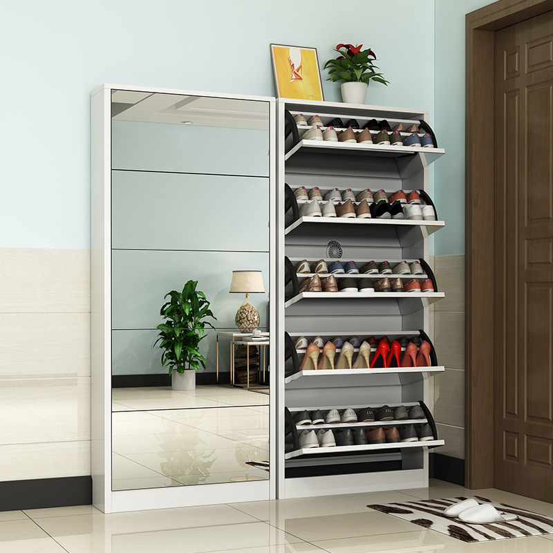 Modern Wooden Shoe Cabinet wit - Shoe Rack Cabinet Narrow Entryway review and price
