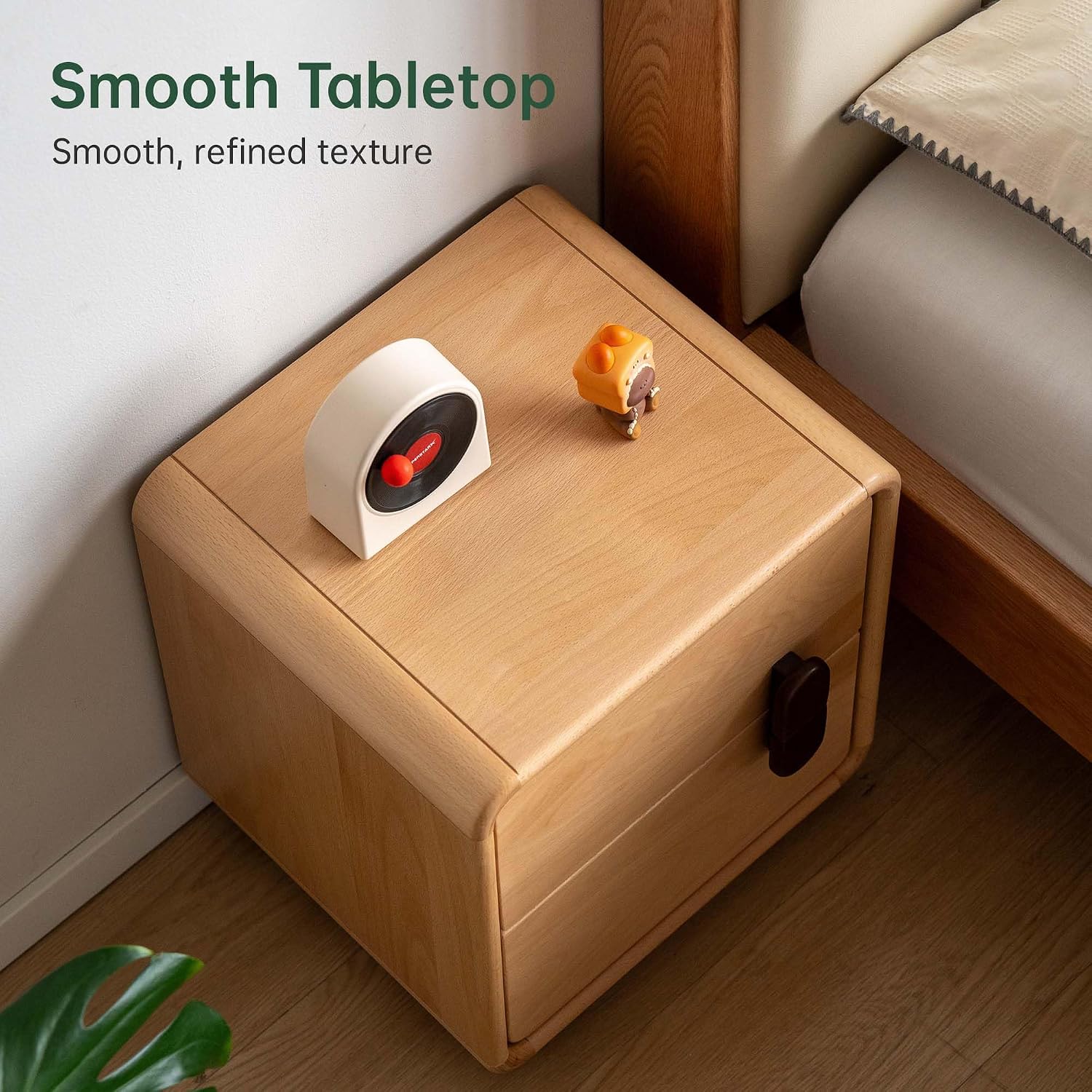 Solid Wood 2-Drawer Nightstand - Solid Wood Nightstand 2 Drawers review and price