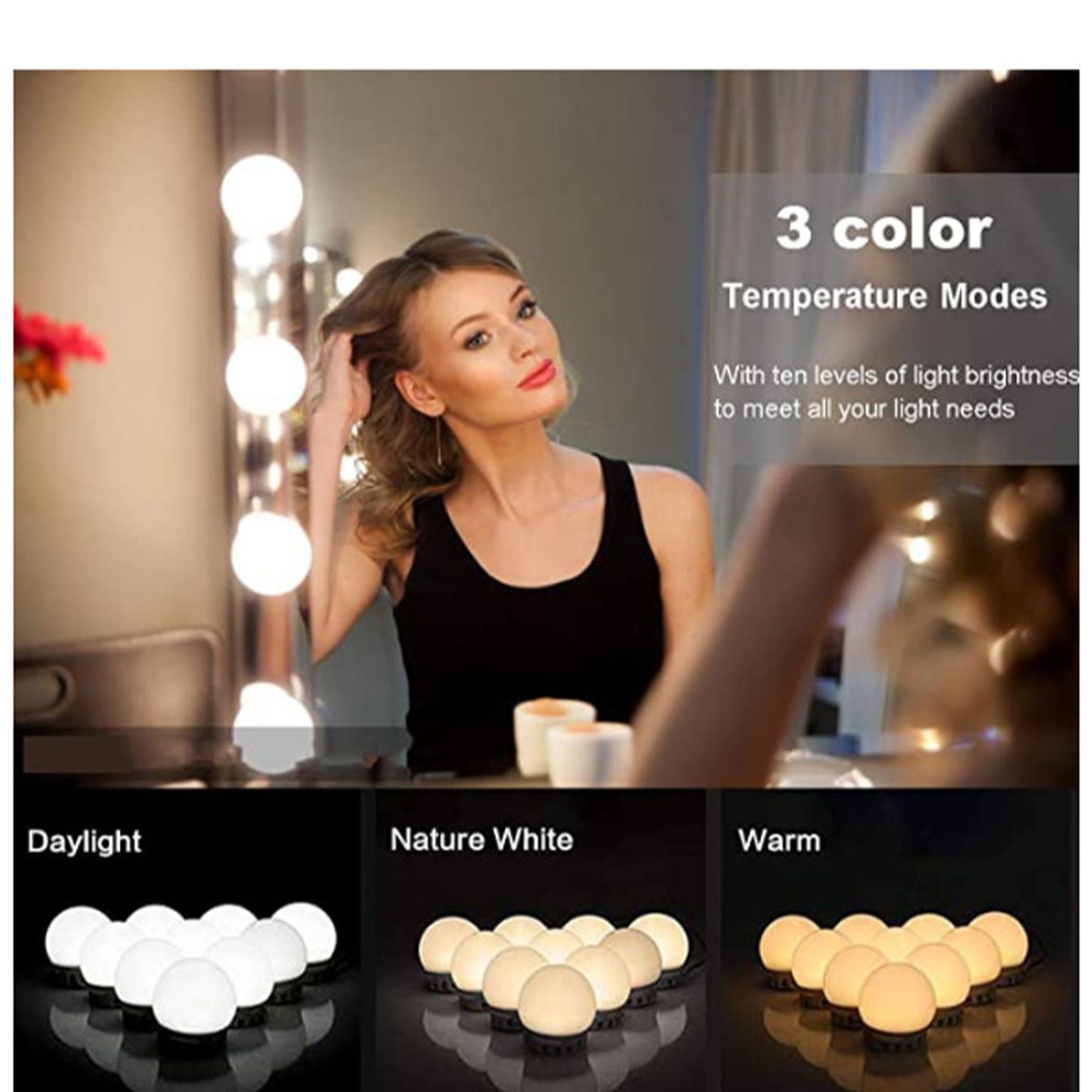 LED Makeup Mirror Light Bulbs  - Dressing Table Vanity With Lighted Mirror review and price