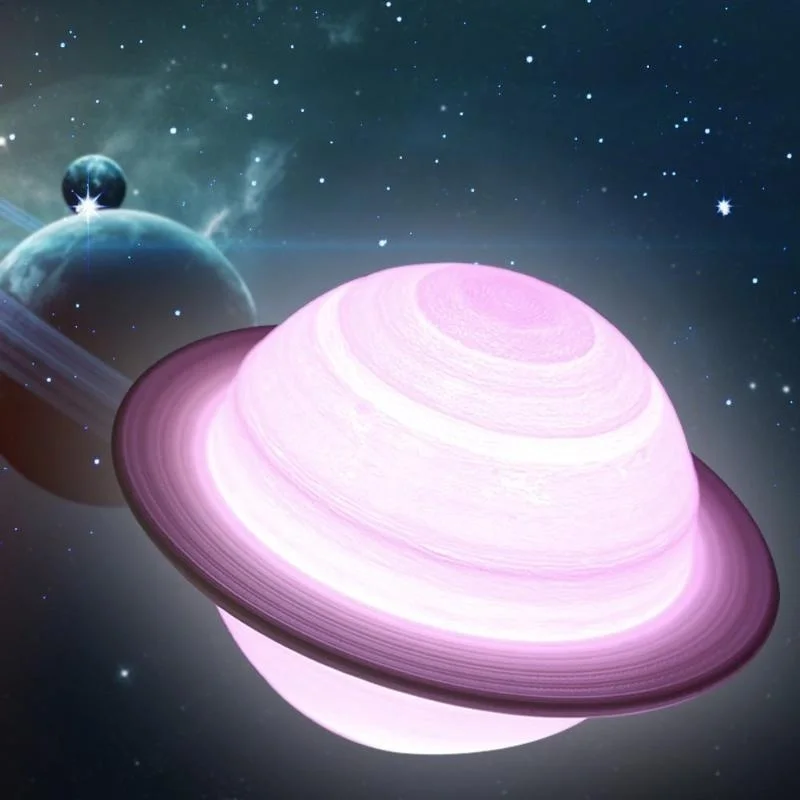 LED Night Light 3D Print Satur - Floating Nightstand With Led Light review and price