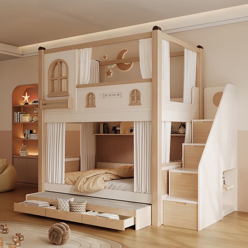 Children's Bunk Bed with Slide - Bunk Bed With Stairs And Slide review and price