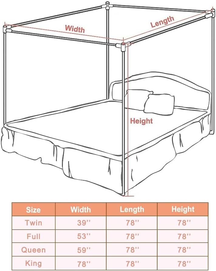 Stainless Steel Canopy Bed Fra - Canopy Bed Frame Metal Queen review and price