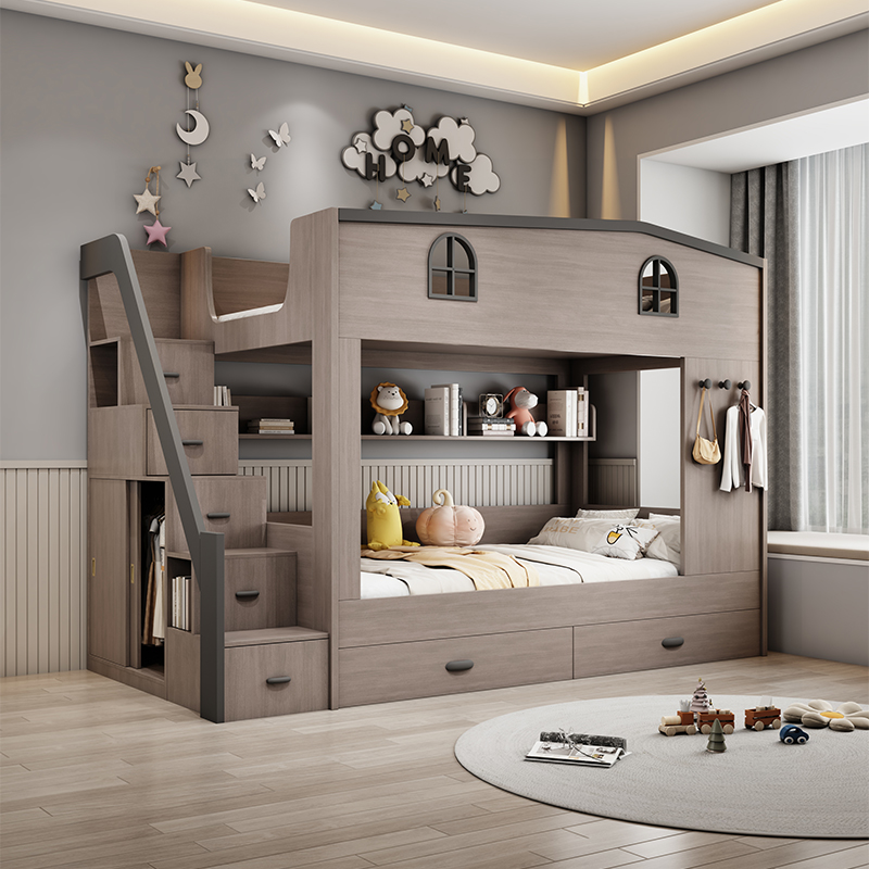 Nordic Double Decker Kids Beds - Bunk Bed With Stairs And Slide review and price