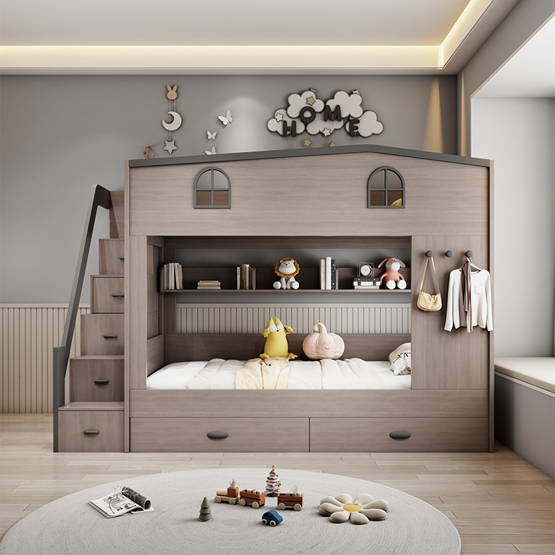 Nordic Double Decker Kids Beds - Bunk Bed With Stairs And Slide review and price