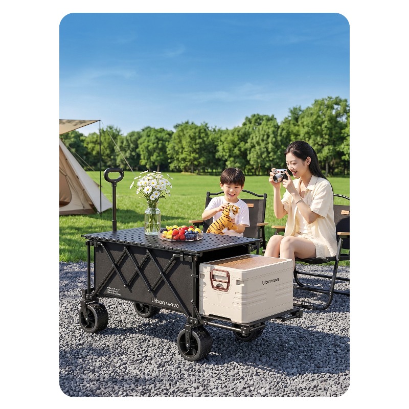 Folding Camping Wagon Cart Out - Outdoor Furniture review and price