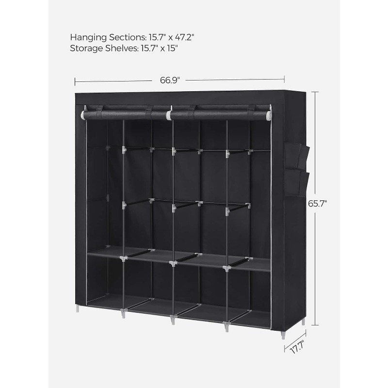 Portable Closet, Wardrobe Clos - Wardrobe Closet Portable Fabric Cover review and price