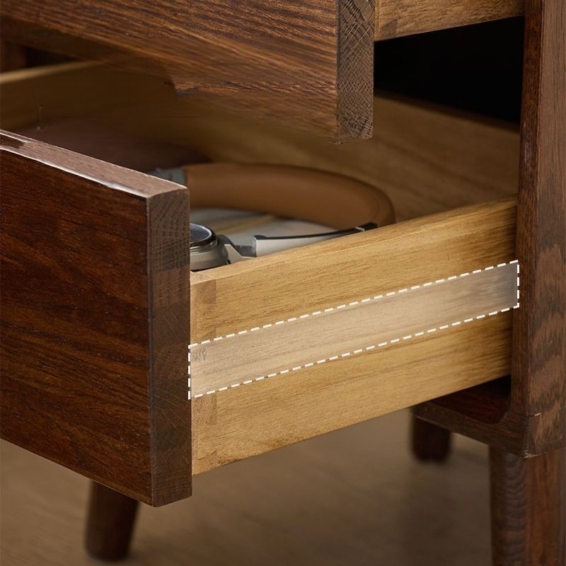 Wooden Bedside Tables Vintage  - Solid Wood Nightstand 2 Drawers review and price