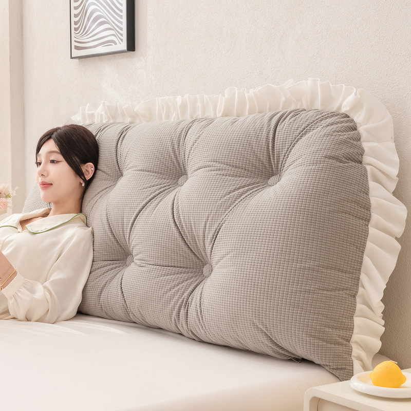 Ruffled Headboard Pillow Lumba - Headboard Cushion Backrest Tatami review and price