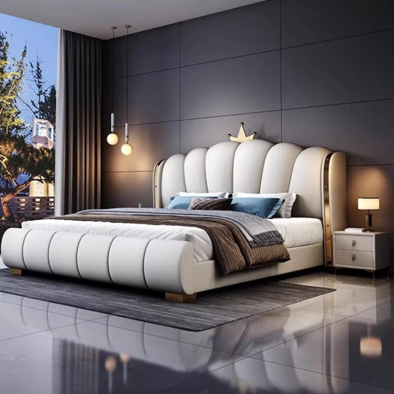 Modern Deluxe Wood Bedroom Fur - King Size Bed Frame With Storage Drawers review and price