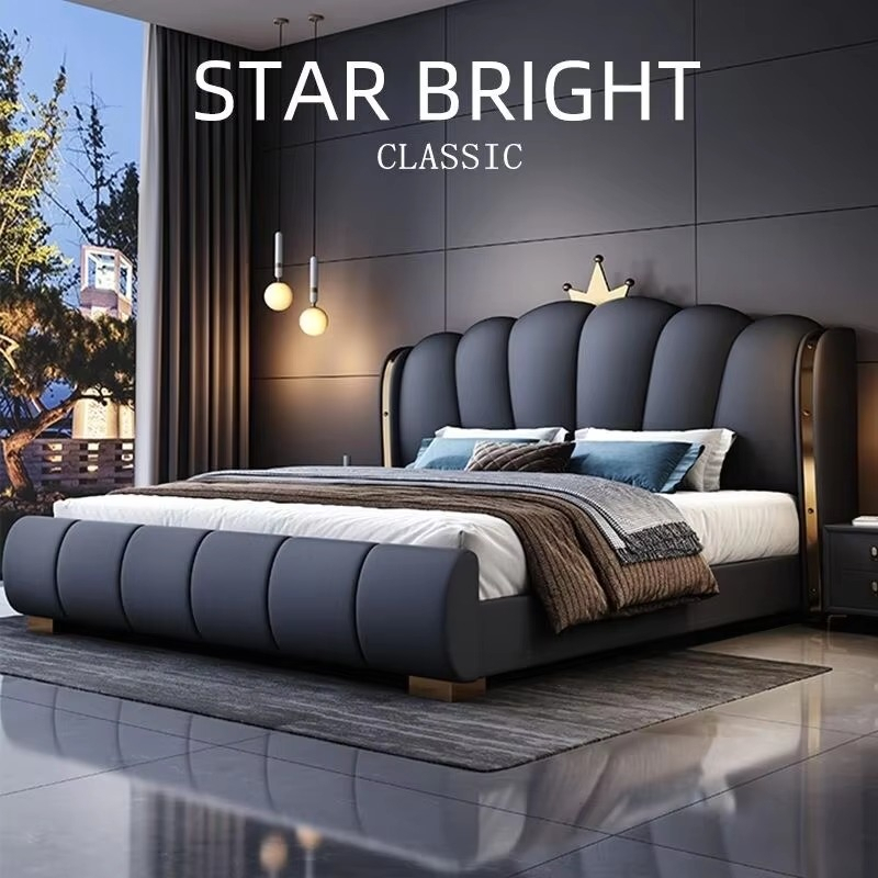 Modern Deluxe Wood Bedroom Fur - King Size Bed Frame With Storage Drawers review and price