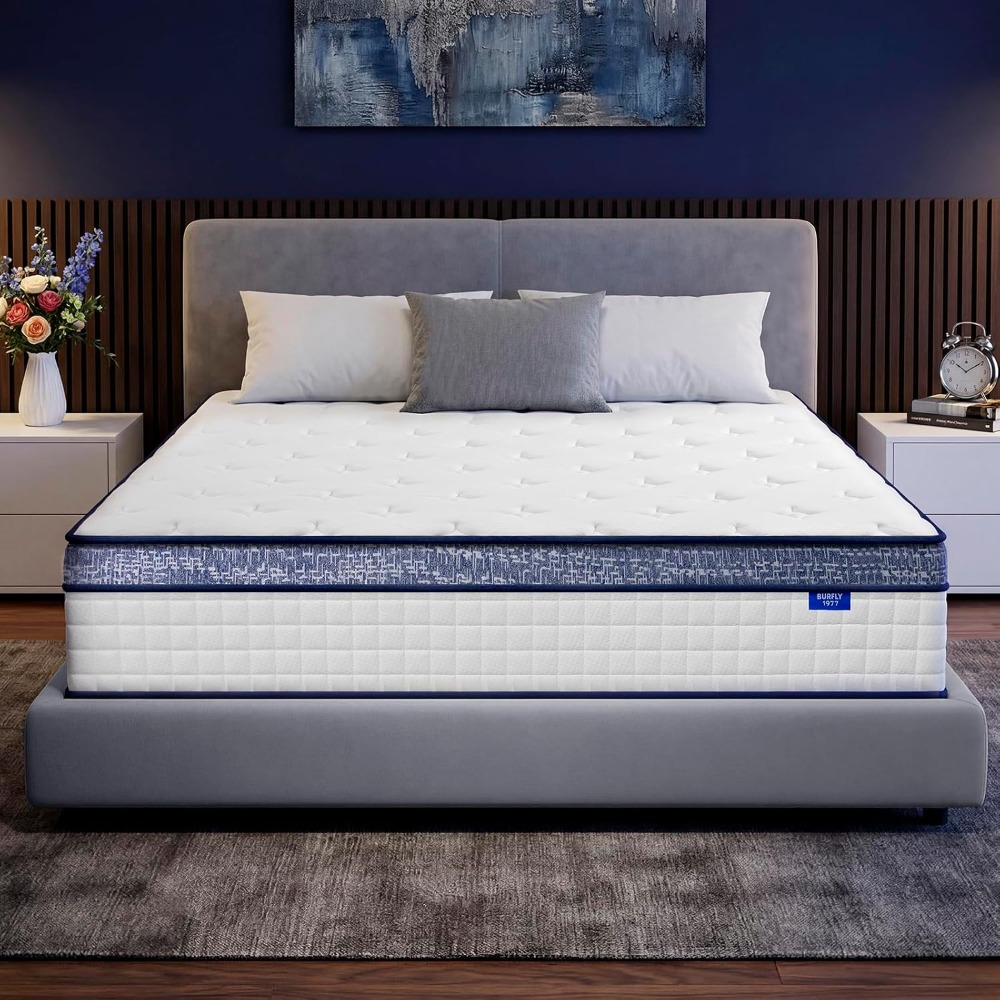 Queen Mattress, 12 Inch Hybrid - Memory Foam Mattress In A Box Queen review and price