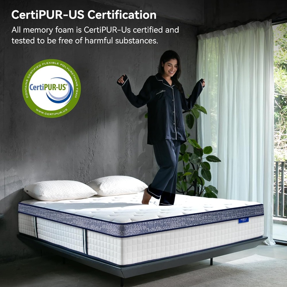 Queen Mattress, 12 Inch Hybrid - Memory Foam Mattress In A Box Queen review and price