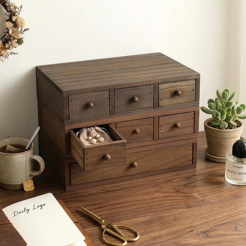 Wooden Desktop Storage Box Mon - Storage review and price