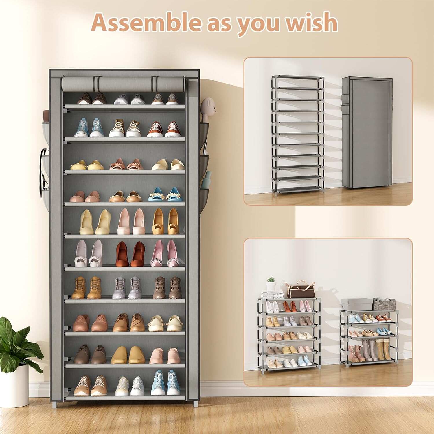 Vertical Narrow Shoe Rack Orga - Shoe Rack Cabinet Narrow Entryway review and price